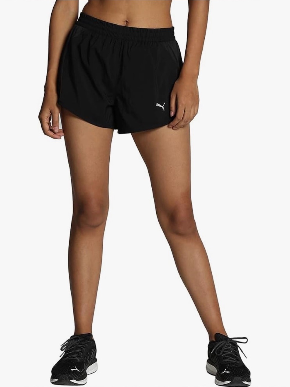 Puma Women’s Run Favorite Velocity 3” Shorts Drycell Black Noir Size XL